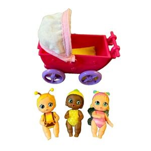 Baby Born Surprise Mini 2 Inch Babies Dolls Bundle Lot Stroller Carriage AA